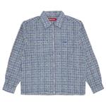 Топы Supreme Bouclé Zip Up Shirt 'Синий' 1