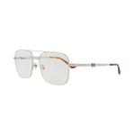 Солнцезащитные очки Gucci Aviator-Frame Metal Sunglasses 'Silver/Transparent' 2