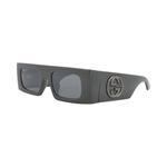 Солнцезащитные очки Gucci Shield-Frame Injection 'Серый' 2