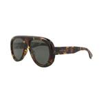 Солнцезащитные очки Gucci Aviator-Frame Recycled Acetate 'Havana/Grey' 2