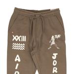 Air Jordan x Umar Rashid Флисовые брюки с логотипом 'Brown' 3