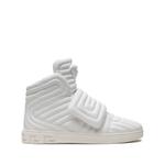 Высокие стеганые кроссовки White 1