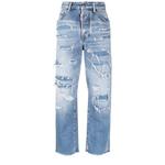 distressed cropped jeans 1