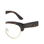 tortoiseshell-effect cat-eye frame glasses 2