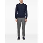contrast-trim fine-knit sweater 2