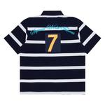 Топы Supreme Cursive Polo 'Navy Stripe' 2