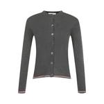 Кардиганы Thom Browne Rib Stitch Crew Neck Cardigan 'Средний серый' 1