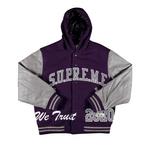 Варсити-куртки Supreme King Hooded Varsity Jacket 'Purple' 1