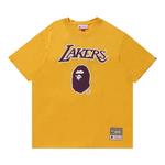 Футболки BAPE x Mitchell & Ness Lakers Tee 'Желтый' 1