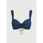 Waterlily Shines Penny Blue Plus Cup Топ с драпировкой спереди 2