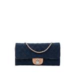 Стеганая сумка на плечо CC Denim Turn Lock Wallet On Chain (2010-2011 годы) 1