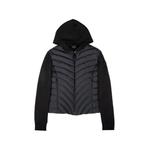 quilted-panel hoodie 1