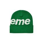Бини Supreme Big Logo Beanie 'Green' 2