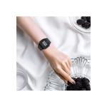 Женские цифровые часы LW-204-1B с черным ремешком из смолы 3