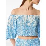 La poupette floral-print pintucked top 2