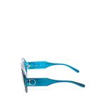 Gancini-detail geometric-frame sunglasses 2