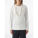 faux-pearl long-sleeve T-shirt 1