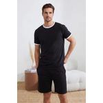 Черная пижама Regular Fit с контрастными деталями на воротнике и рукавах Tmnss26Pt00016 2