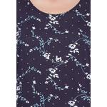 Clovia Pretty Florals Топ и пижамный комплект в синем цвете - Rayon 5