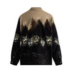 Рубашки Kith Printed Wolves Cord Ludlow Shirt 'Black' 2