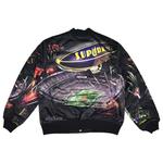 Варсити-куртки Supreme Mitchell & Ness Stadium Satin Varsity Jacket 'Black' 2