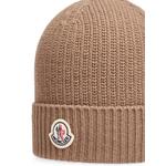 logo-patch ribbed-knit beanie hat 3