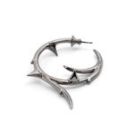 large Rose Thorn hoop earrings 2