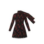 floral-print lace-trim dress 2