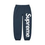 Спортивные штаны Supreme Satin Appliqué Sweatpant 'Navy' 1