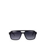 double-bridge rectangle-frame sunglasses 1