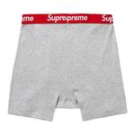 Нижнее белье Supreme x Hanes Boxer Briefs (2 Pack) 'Heather Grey' 2