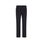 pleated logo-detail trousers 1