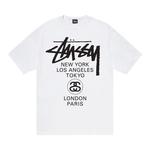 Футболка Stussy World Tour Tee 'White' 1