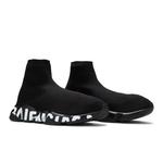 Кроссовки Balenciaga Speed Sneaker 'Midsole Graffiti - Black White' 8