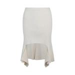 Юбки Givenchy Ribbed Knit Skirt «Белый с оттенком» 1