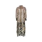 leopard-print crystal-embellished shirt maxi dress 2