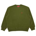 Свитера Supreme Small Box Crewneck 'Оливковый' 1