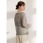 Свободный вязаный топ с вырезами [AB19630] 4