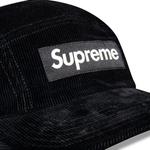 Кепки Supreme Fine Wale Corduroy Camp Cap 'Black' 3