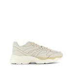 panelled leather sneakers 1