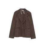 check-pattern single-breasted blazer 1
