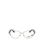 Medusa-embellishment oval-frame glasses 1