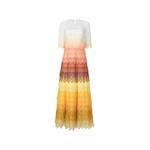 Sinda Gossamer lace tiered midi dress 1