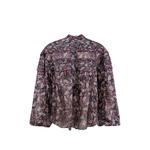 Doane floral-print ruffled blouse 1