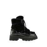 Turin wool-trim leather boots 1