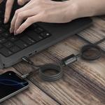 Momax Mag.Link 2M 100W USB-C to Dual USB-C PD магнитный кабель - песчаниковый 8