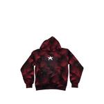 plaid-pattern star-detail hoodie 1