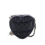 Сумка через плечо CC in Love Heart Clutch with Chain Quilted Lambskin 2