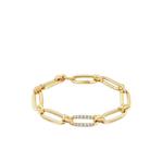 Браслет Knot Diamond из желтого золота с бриллиантами 1