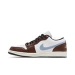 Баскетбольные кроссовки для повседневной носки Air Jordan 1 Retro Low SE 'Brown Blue Grey' 3